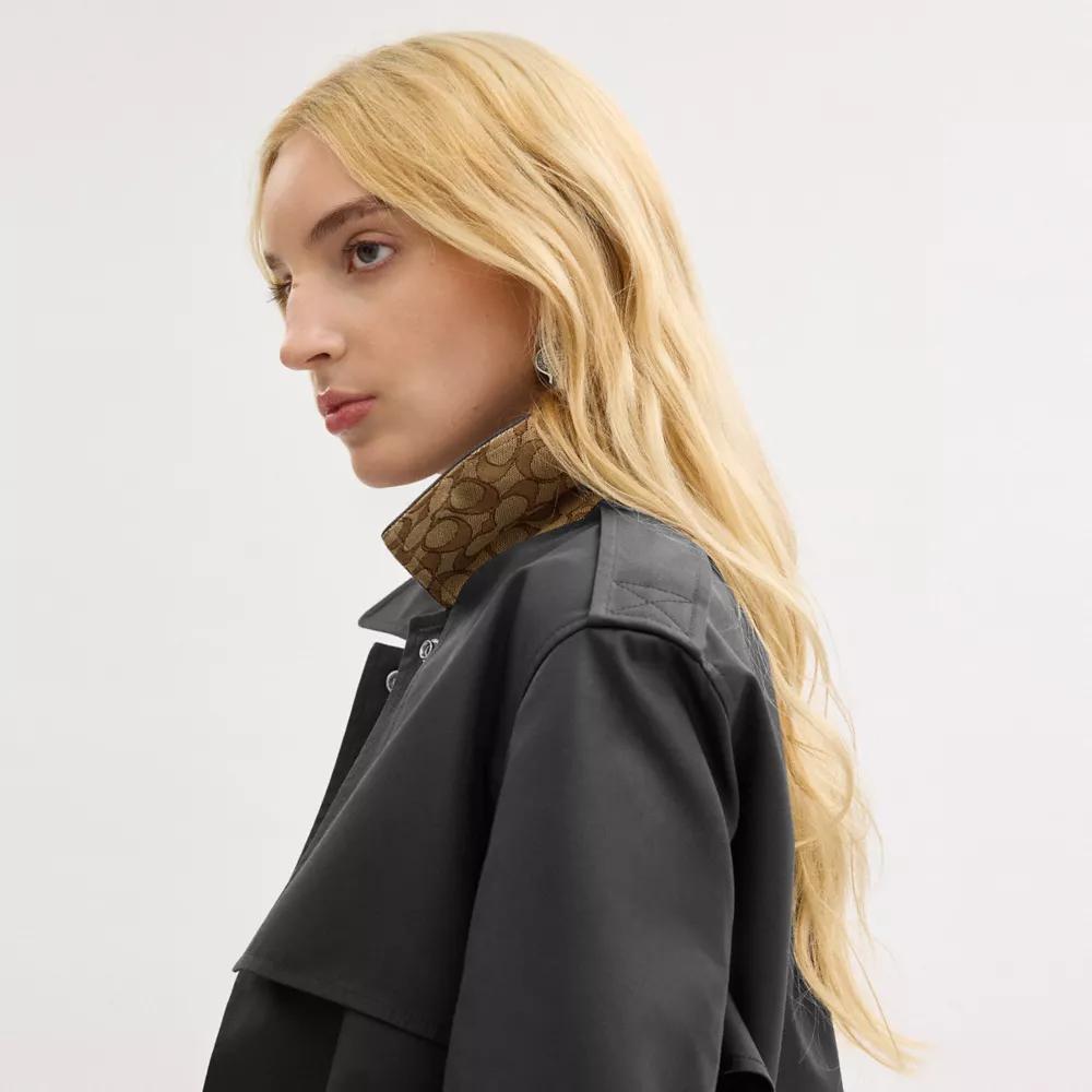 【COACH】Double Gun Flap Snap Trench ☆ロング トレンチコート COACH® Outlet | Double Gun Flap Snap Trench