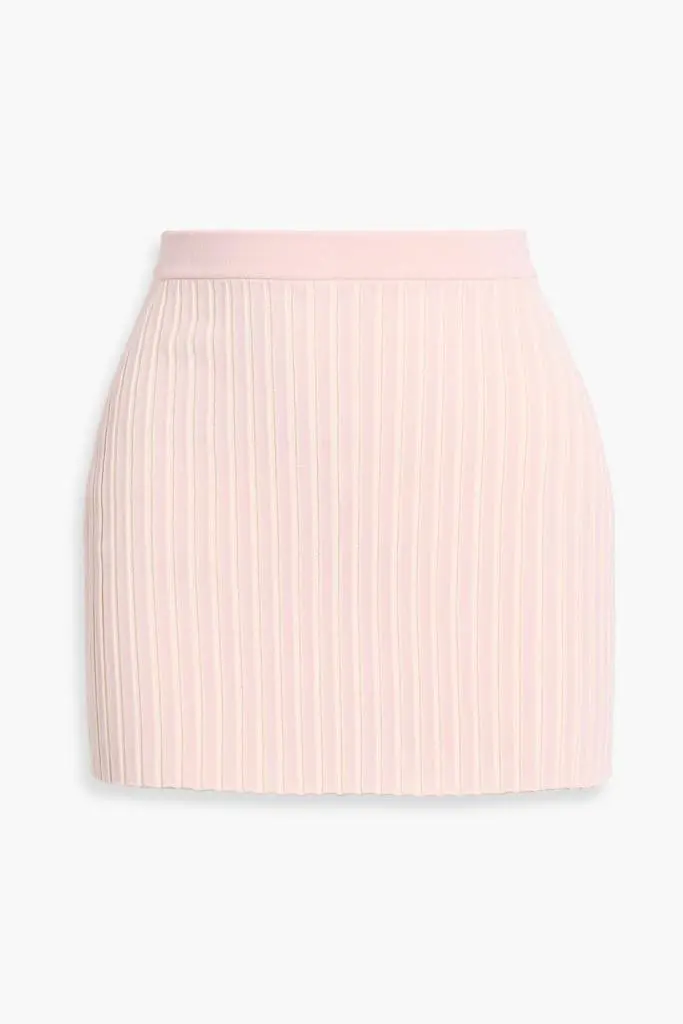 Alexander Wang Ribbed cotton-blend mini skirt