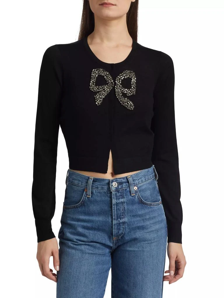 LOVESHACKFANCY Modine Embellished Bow Cardigan 3