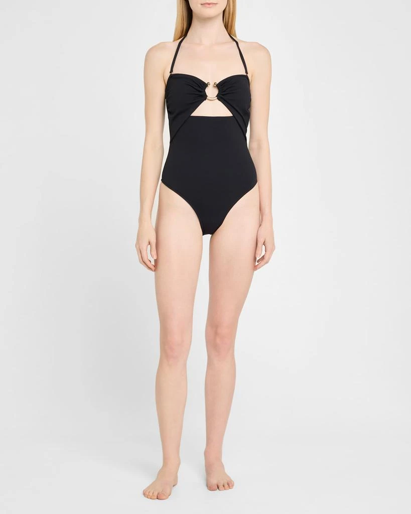 LENNY NIEMEYER Ring Detail Bandeau One-Piece Swimsuit 2