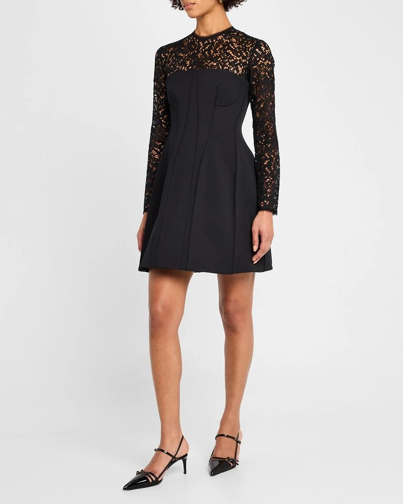 SIMKHAI Primm Long-Sleeve Mini Dress 2
