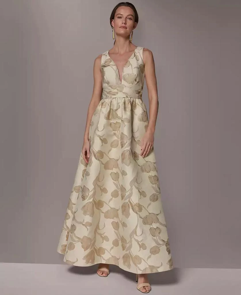 Donna Karan Women
s V-Neck Ball Gown