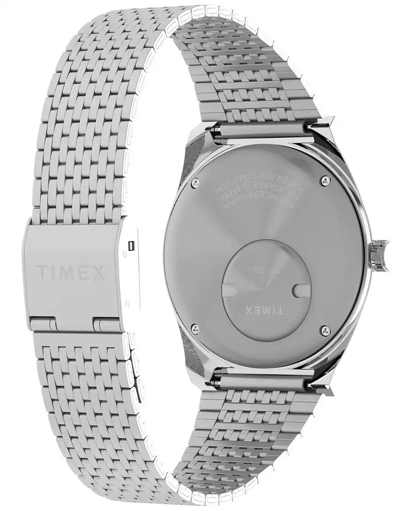 Timex Men's Analog Silver-Tone Stainless Steel Watch, 38mm 3