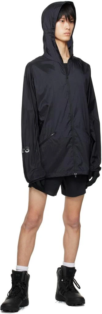 Y-3 Black Hooded Jacket 4