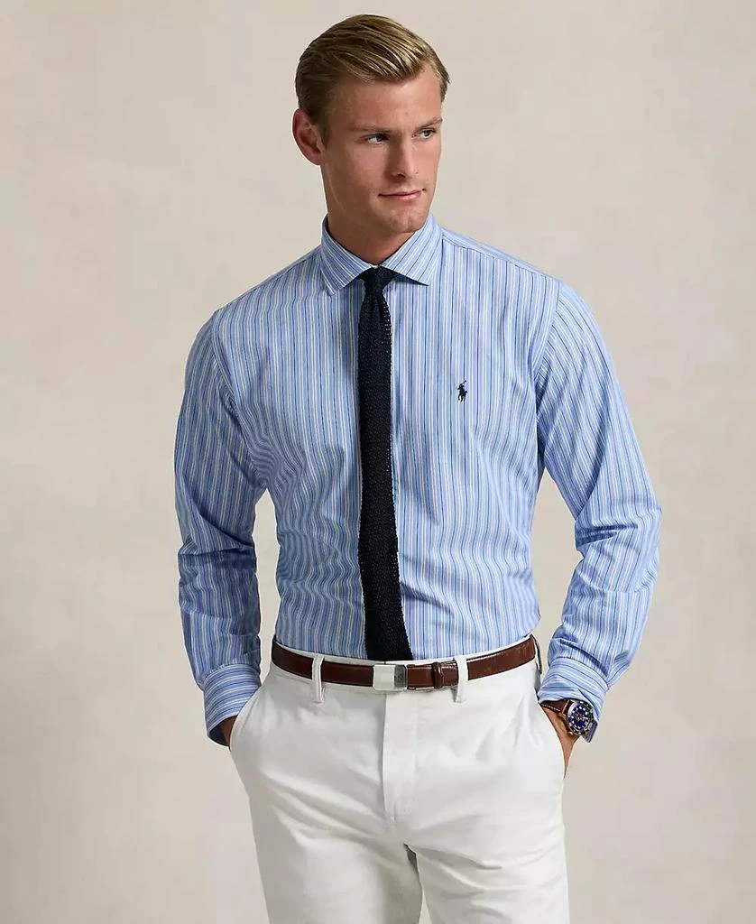 Ralph Lauren Men's Classic-Fit Striped Stretch Poplin Shirt 1