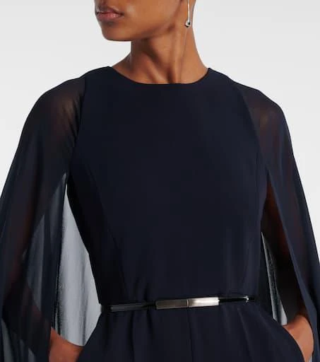 Max Mara Vertice caped cady jumpsuit 4
