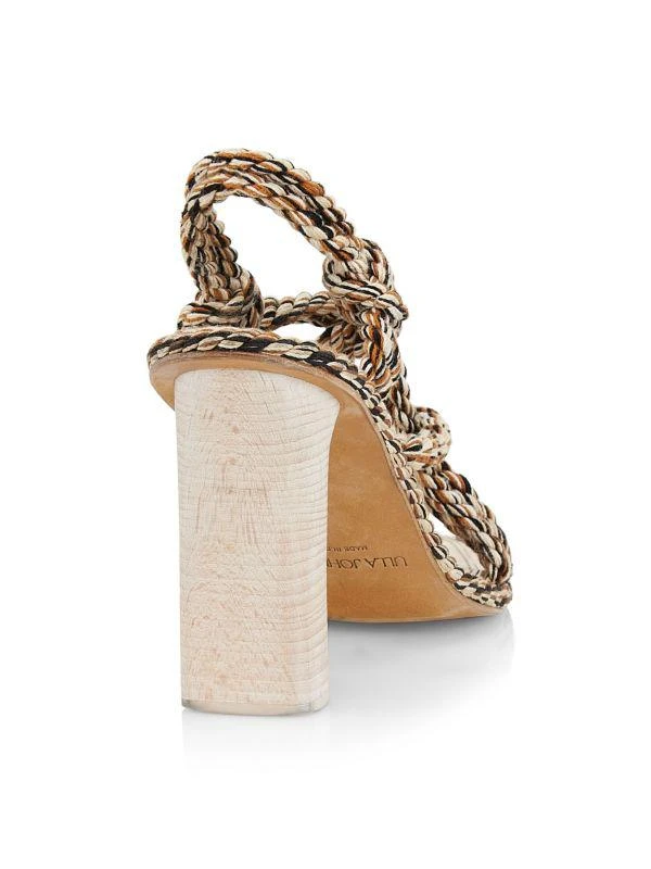 Ulla Johnson Uma Braided Slingback Heel Sandals 3