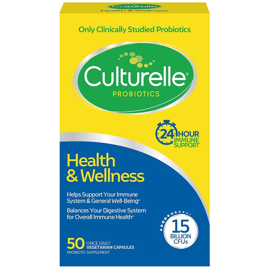 Culturelle Health & Wellness Daily Probiotic Capsules, 15 Billion CFUs
