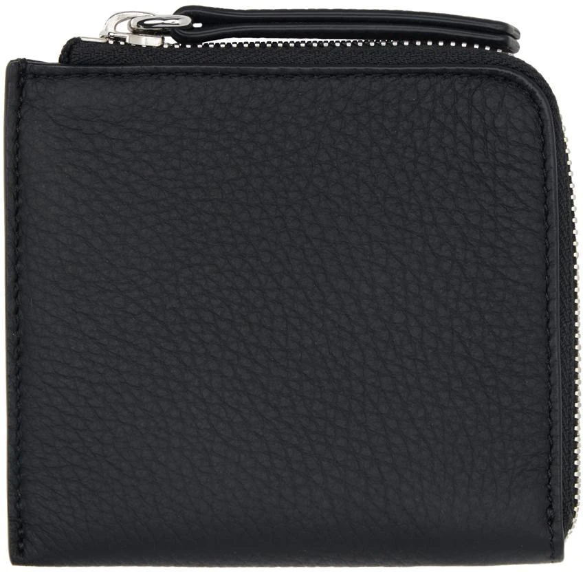 Maison Margiela Black Zip Around Wallet - Wallets - BeyondStyle