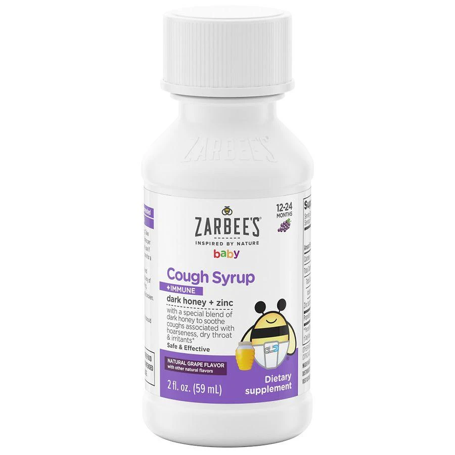 ZarBee's Naturals Baby Cough Syrup + Immune Support Grape 6