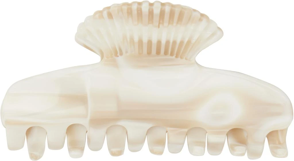 Sophie Buhai Off-White Small Fan Shell Claw Hair Clip 2