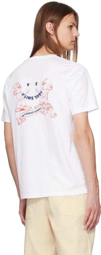 Paul Smith White 'Happy International' T-Shirt 3