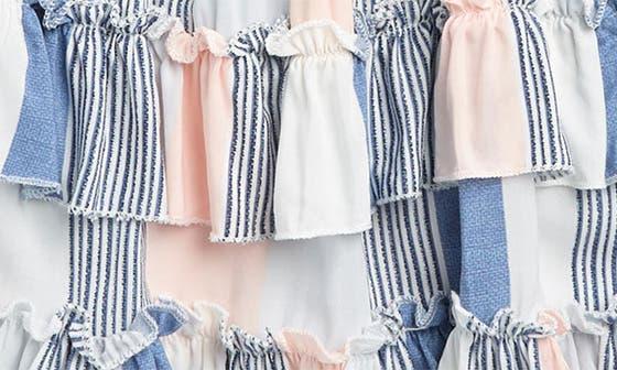 Vintage Havana Kids' Stripe Tier Ruffle Skirt