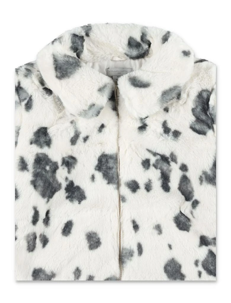 Stella McCartney Faux Fur Dalmatian Print Coat 3