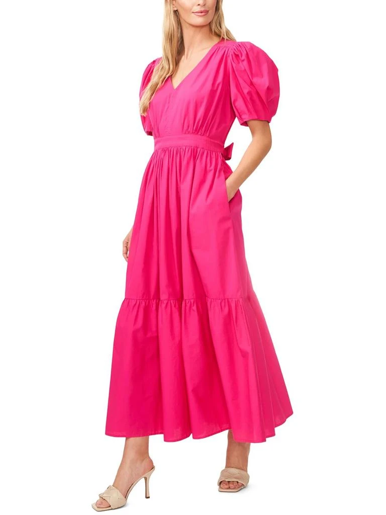 CeCe Womens Puff Sleeve Long Maxi Dress 1