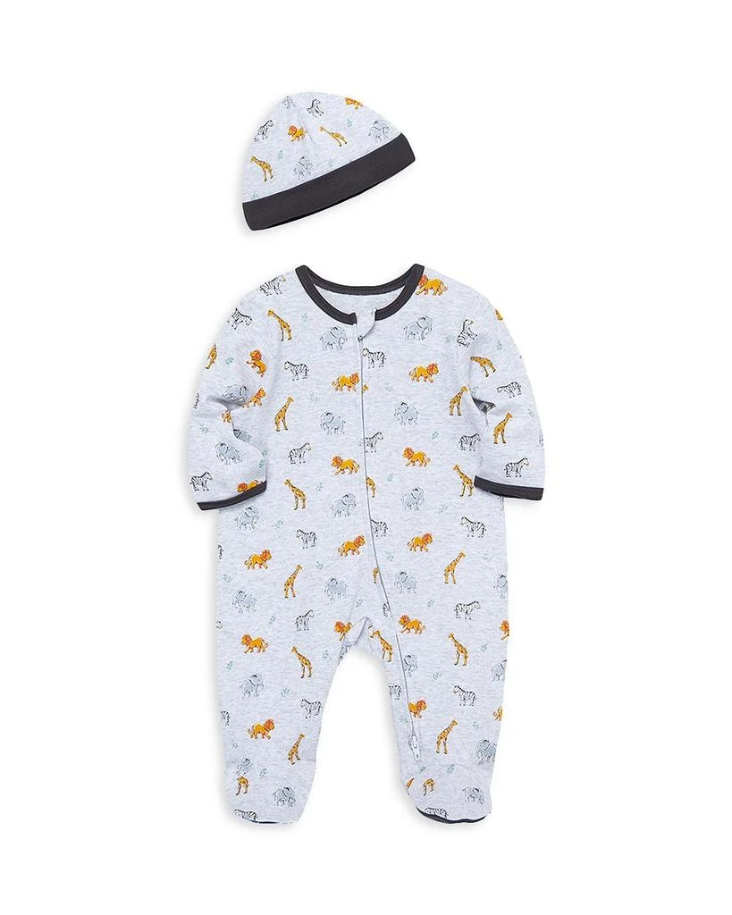 Little Me Boy's Jungle Pals Footie & Hat Set - Baby 3