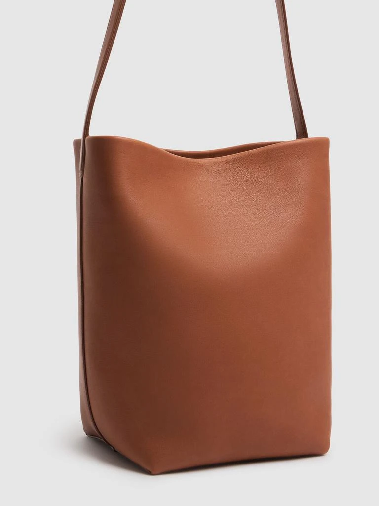 The Row Medium N/s Park Saddle Shiny Leather Bag 4