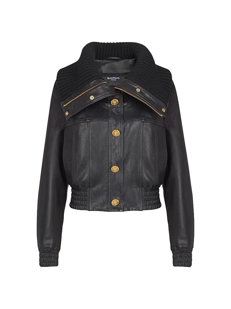Balmain Quilted Leather and Chains Jacket - Jackets - Compare
