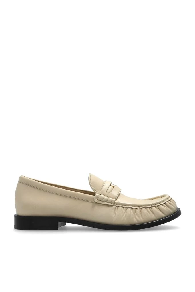 Ivory Salvatore Ferragamo loafers 9 1/2 Salvatore Ferragamo Ivory leather Harry loafers - Single  main image 4