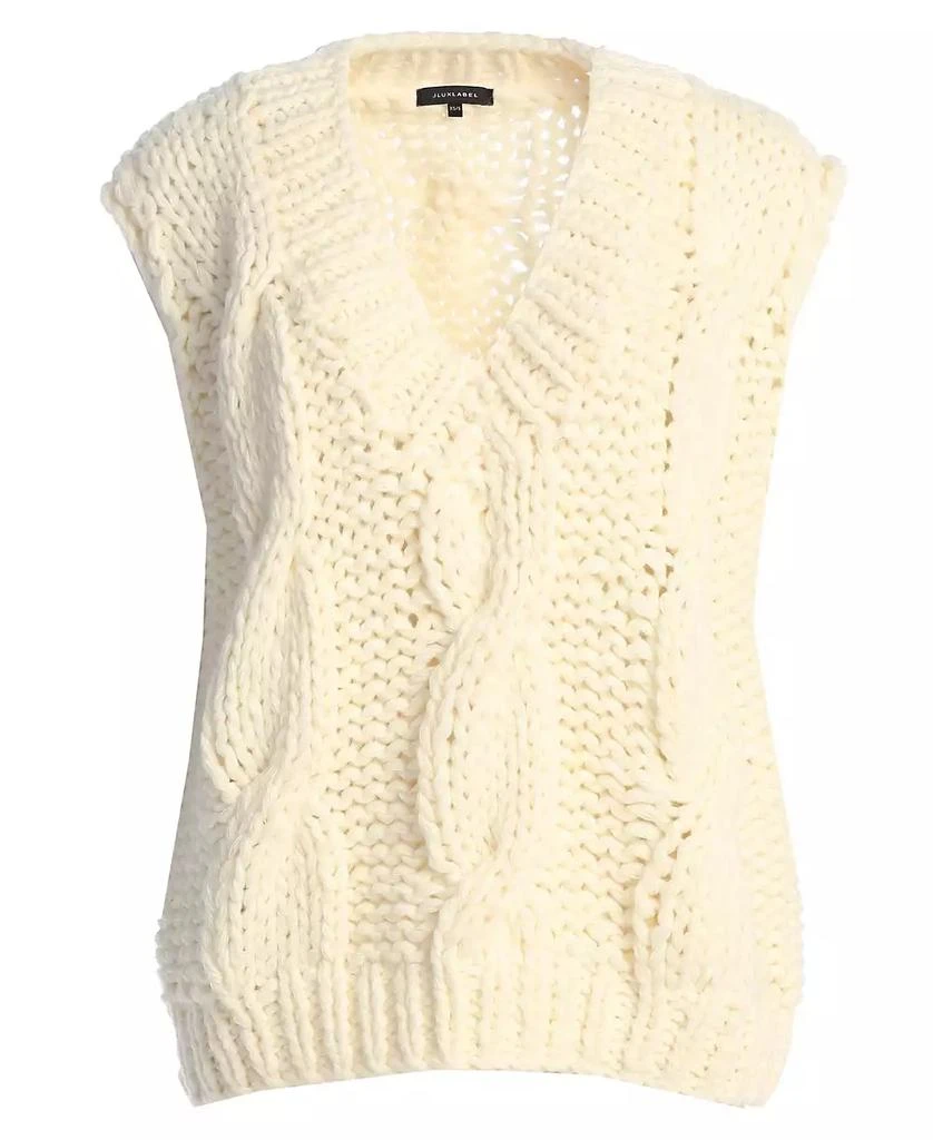 JLUXLABEL Women's Mari Cable Knit Vest 3