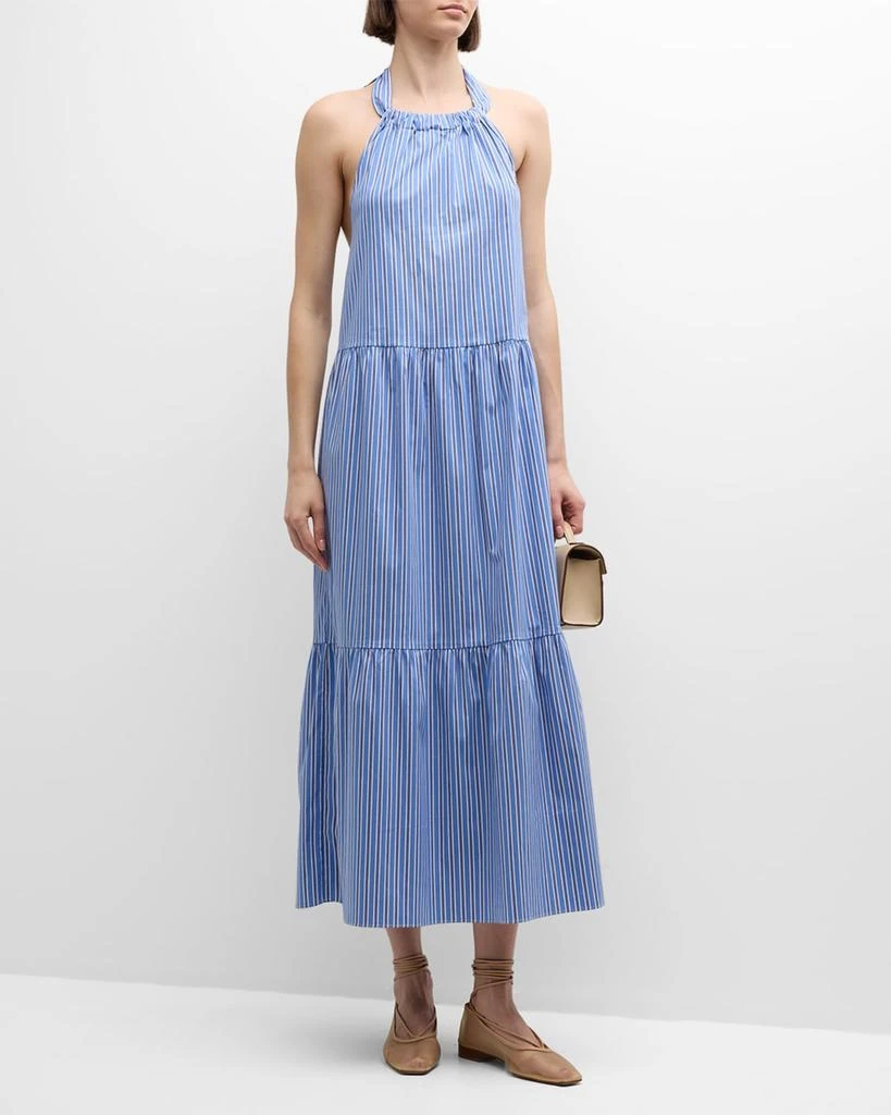 Solid & Striped The Kai Striped Poplin Maxi Dress 3