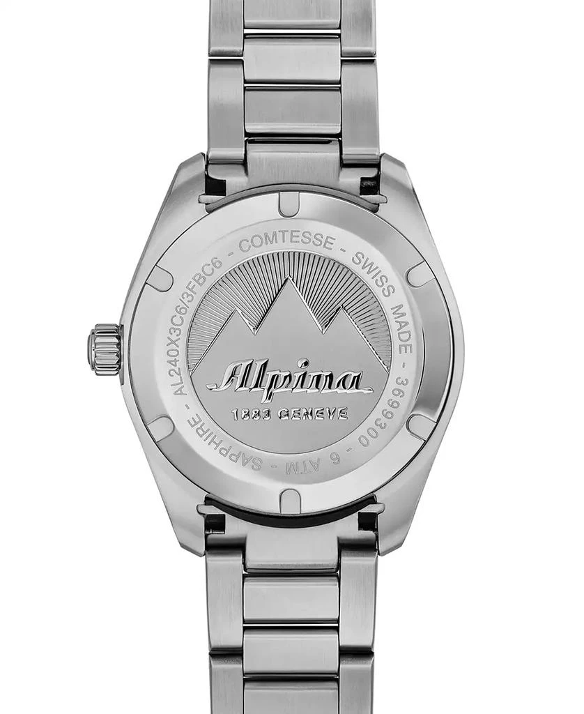 Alpina Women's Swiss Comtesse Diamond (1/20 ct. t.w.) Stainless Steel Bracelet Watch 37mm 3