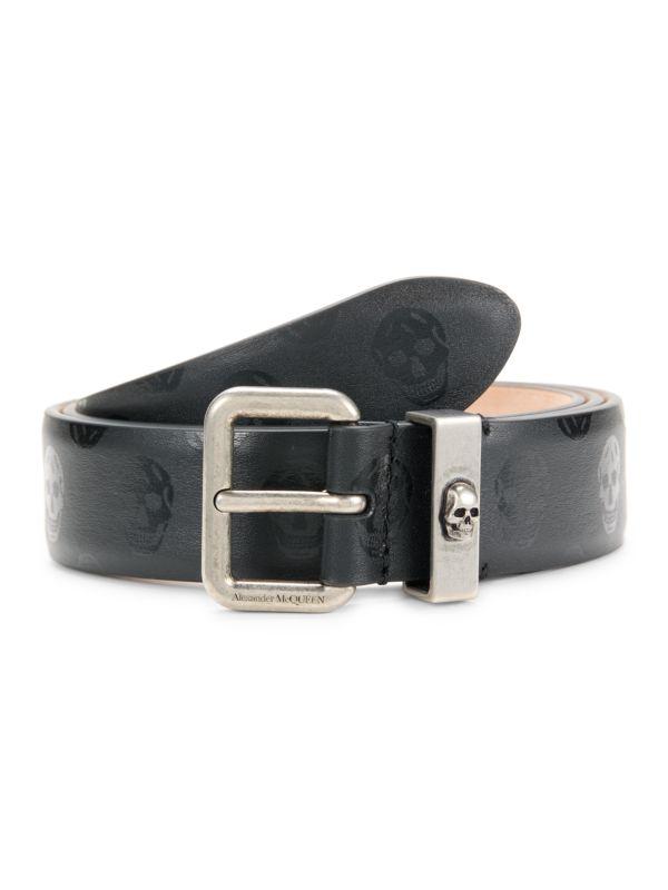 Alexander McQueen Skull Leather Belt