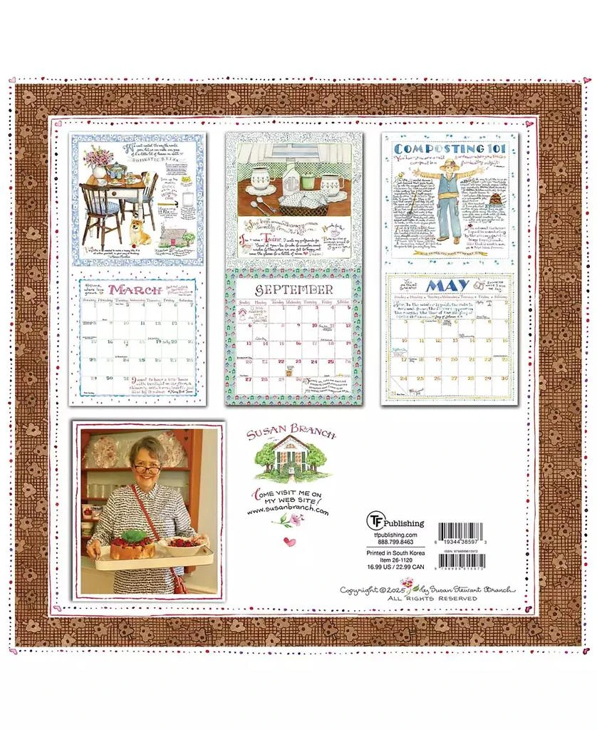 TF Publishing Paper Goods 2026 Susan Branch Wall Calendar - BeyondStyle