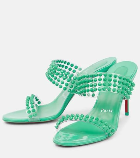 Christian Louboutin Spike Only 85 PVC and leather sandals 5