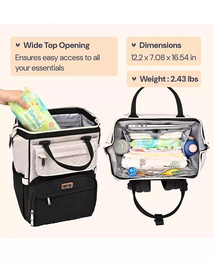 BabbleRoo Kids Diaper Bag Backpack Ultimate Bag Versatile Diaper Bag for Modern Parents 2