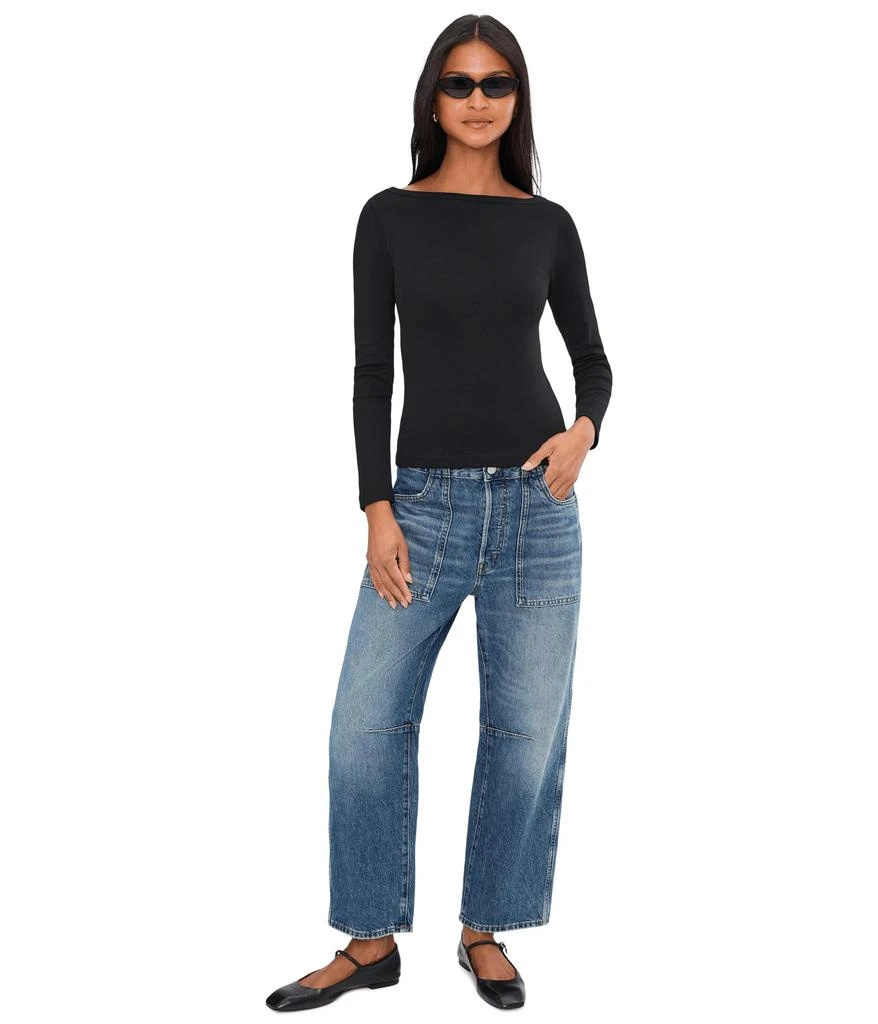 Madewell The
90s Boatneck Tee in Compact Cotton 2