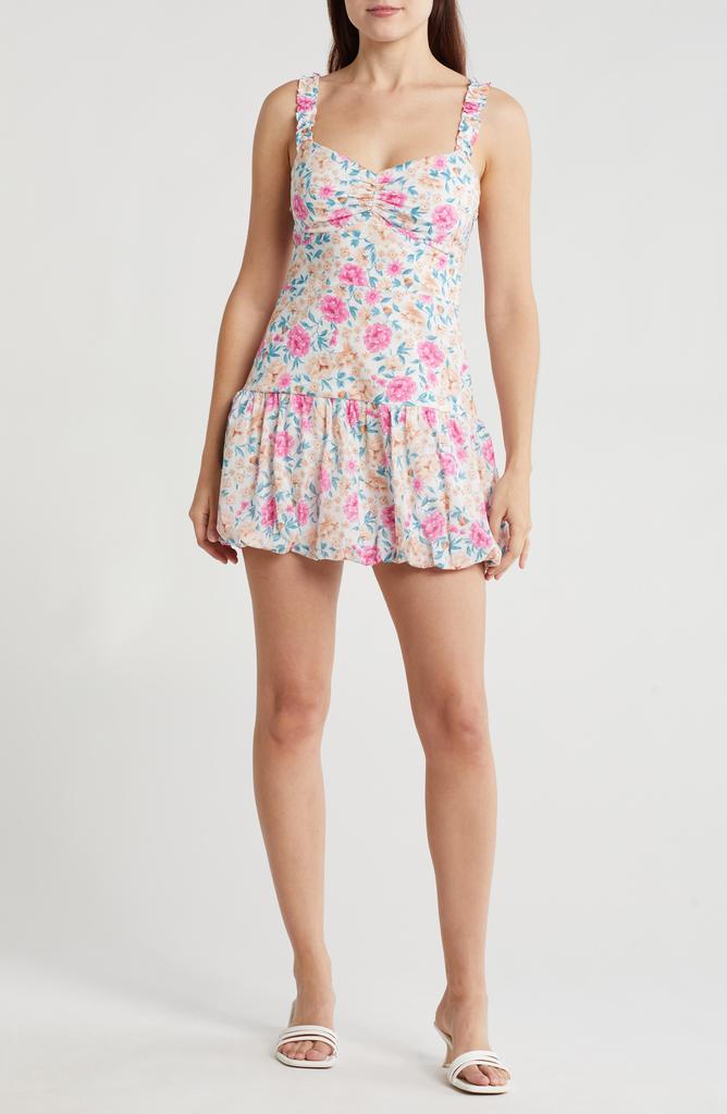 Lush Floral Bubble Dress