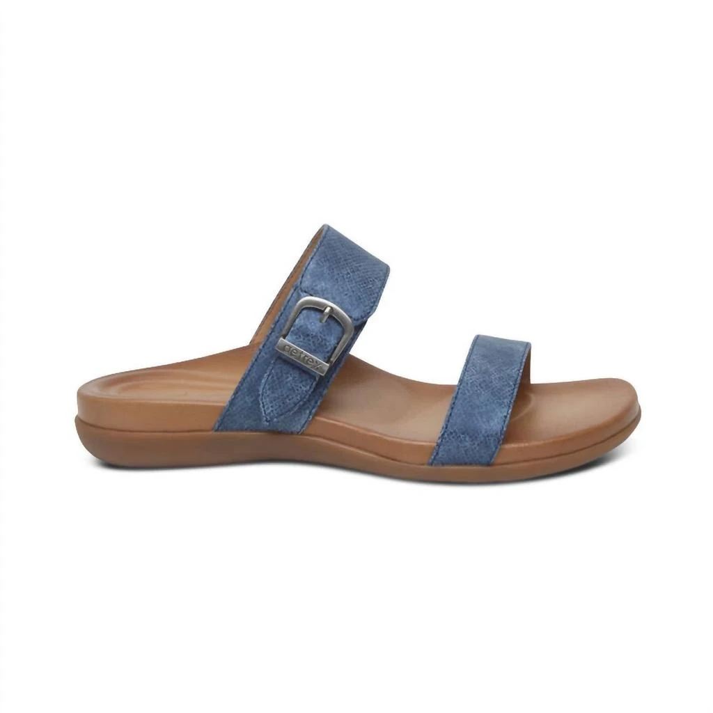 Aetrex Women's Mimi Sandal In Navy 3