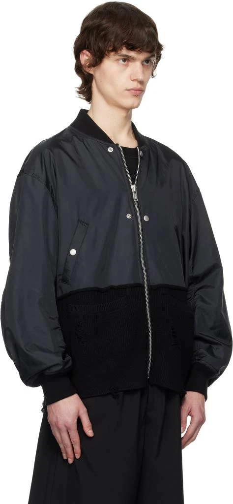 UNDERCOVER Black UC1E4207-2 Bomber Jacket 2