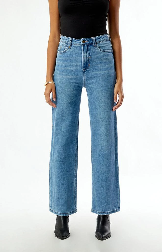Thrills Cherry Stretch High Waisted Straight Leg Jeans 1