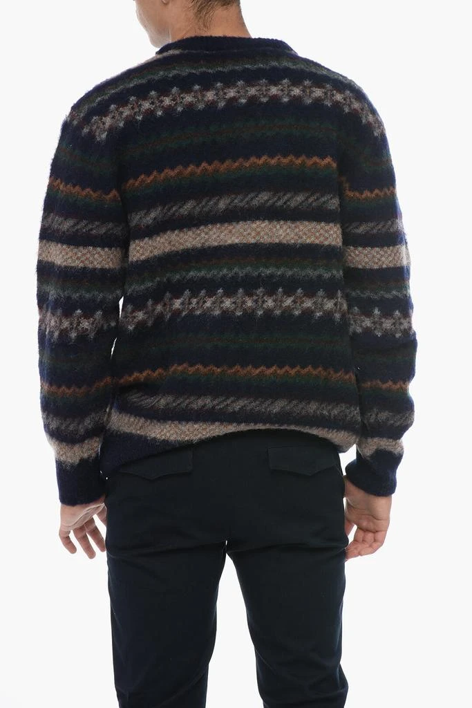 Howlin Patterned Wool Crew-neck Sweater 2