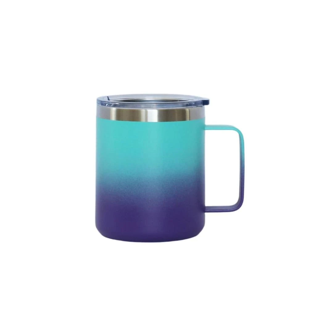 Creative Gifts International Stainless Steel Travel Mug With Handle In Blue 
Purple