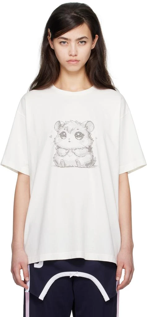 I
m Sorry by Petra Collins SSENSE Exclusive White JennyFax Edition Oversized T-shirt