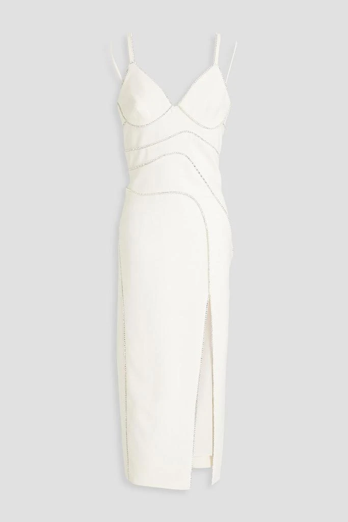 Zuhair Murad Crystal-embellished crepe midi dress 1
