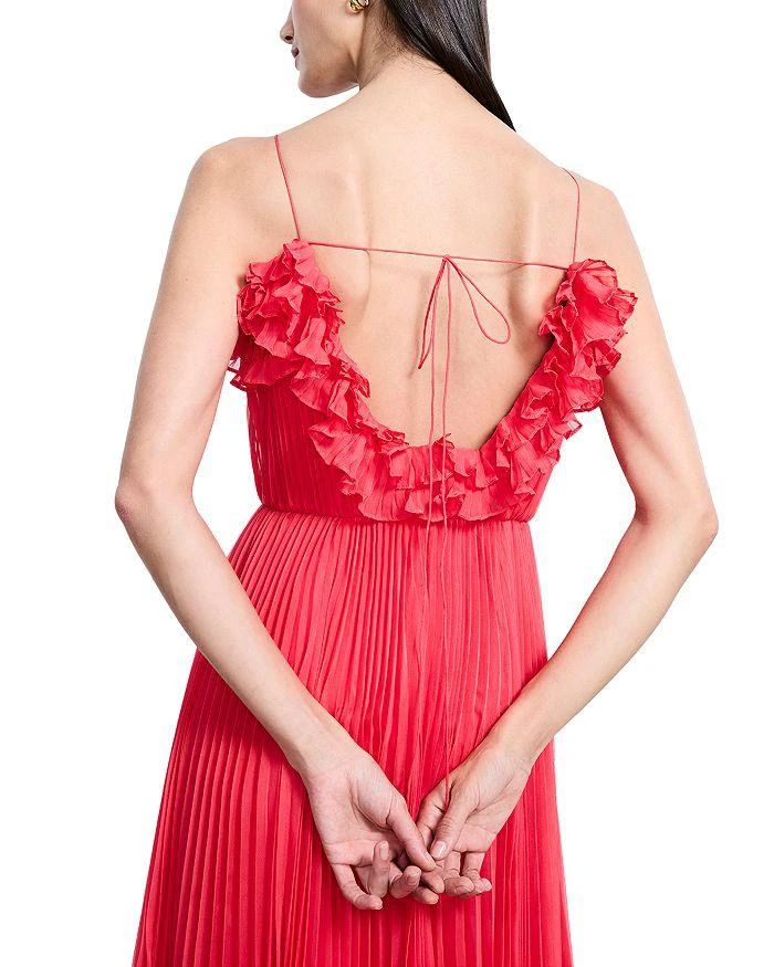 Shirring Ruffle Gown Dahlia / 6