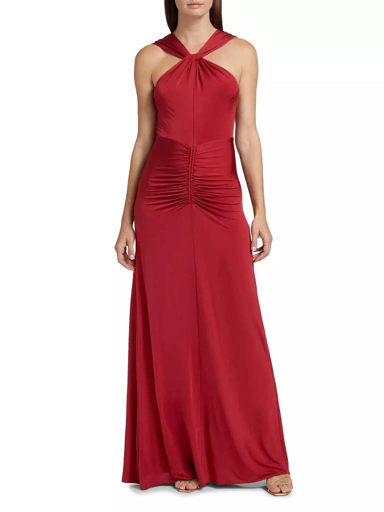 AMUR Mena Jersey Halter Dress 3