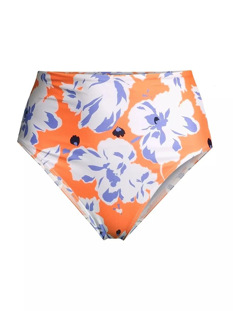 Tanya Taylor Kaia High-Waisted Bikini Bottom 1