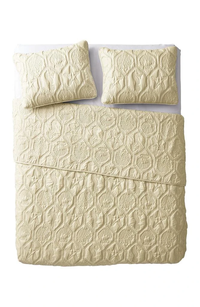 VCNY Home Shore Embossed Quilt Set - Queen 4