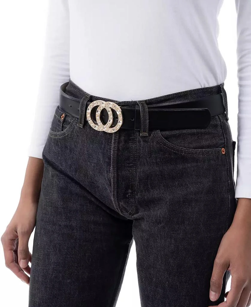 I.N.C. International Concepts Double-Circle Rhinestone Belt, Created for Macy's 3