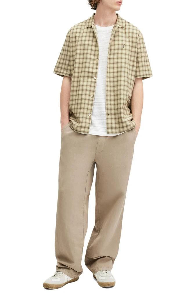 ALL SAINTS Zeke Plaid Cotton Button-Up Shirt 5