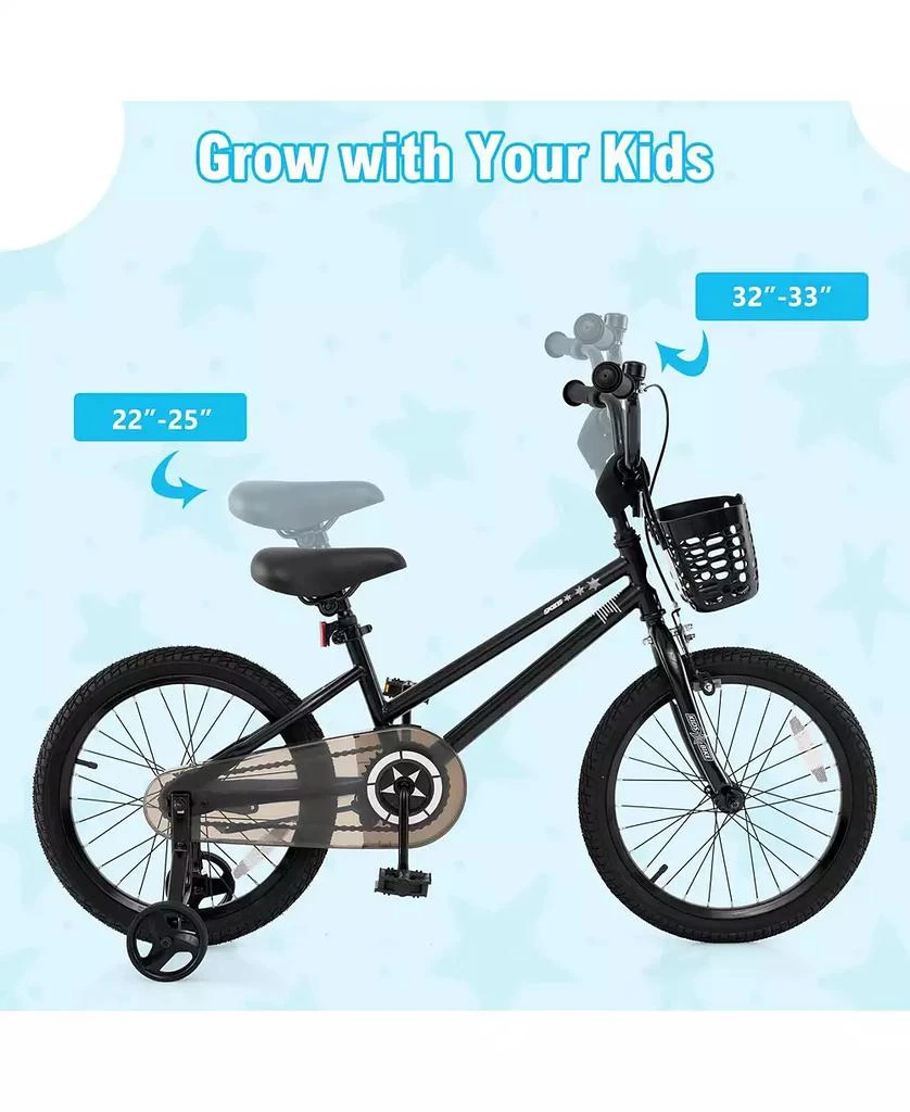 Mecale 16 Inch Kids Bike Adjustable with Transparent Chain Cover for 3-8 Years Old-16 inches 4