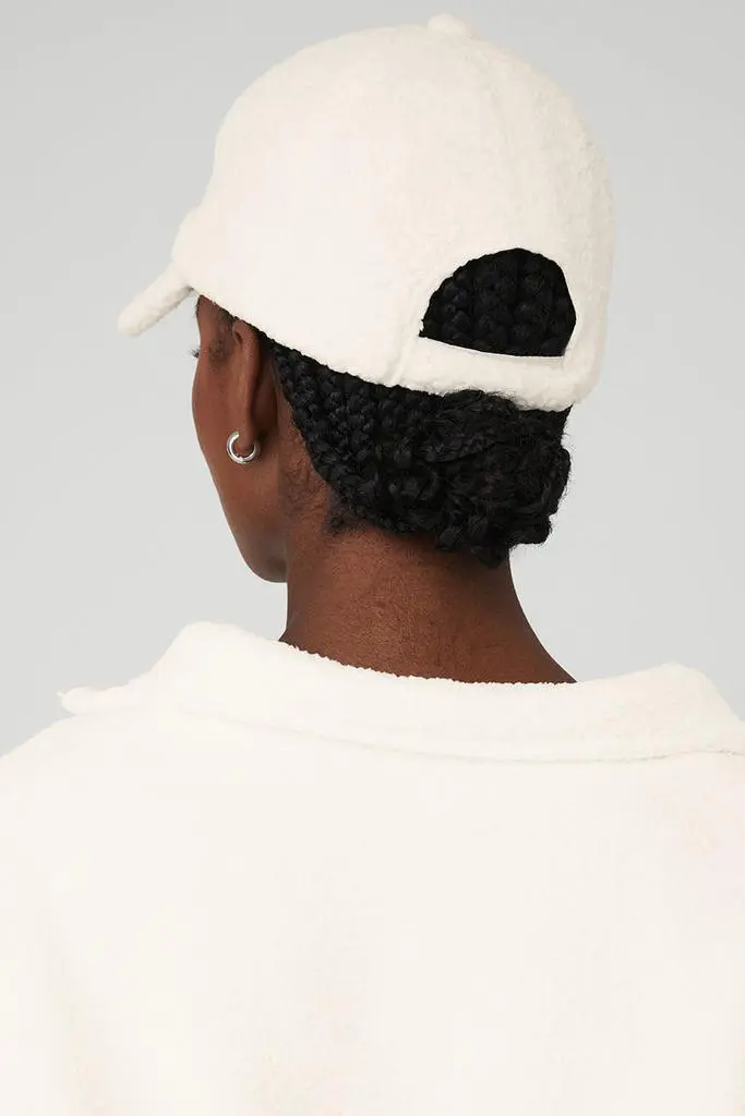 Alo Micro Sherpa Off-Duty Cap - Ivory - Hats - Free Shipping - BeyondStyle