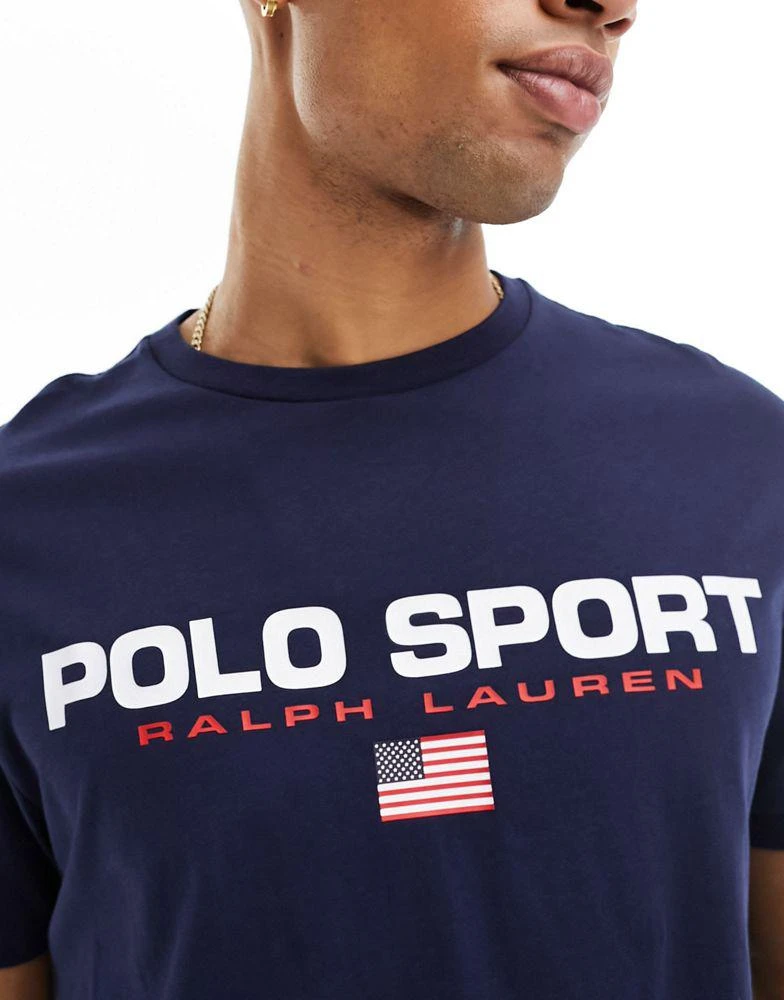 Shop Polo Ralph Lauren Sports capsule flag logo t-shirt classic