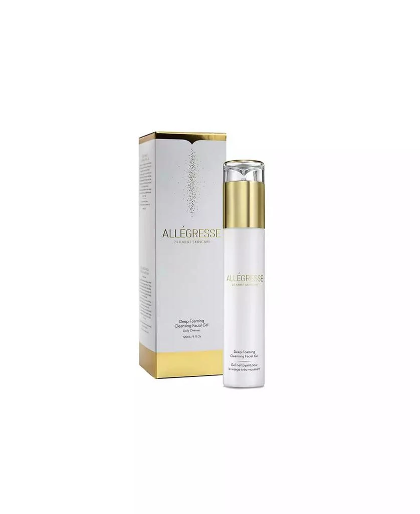 Allegresse 24 Karat Skin Care Allegresse 24K Skincare Deep Foaming Cleansing Facial Gel 4.0 oz 2