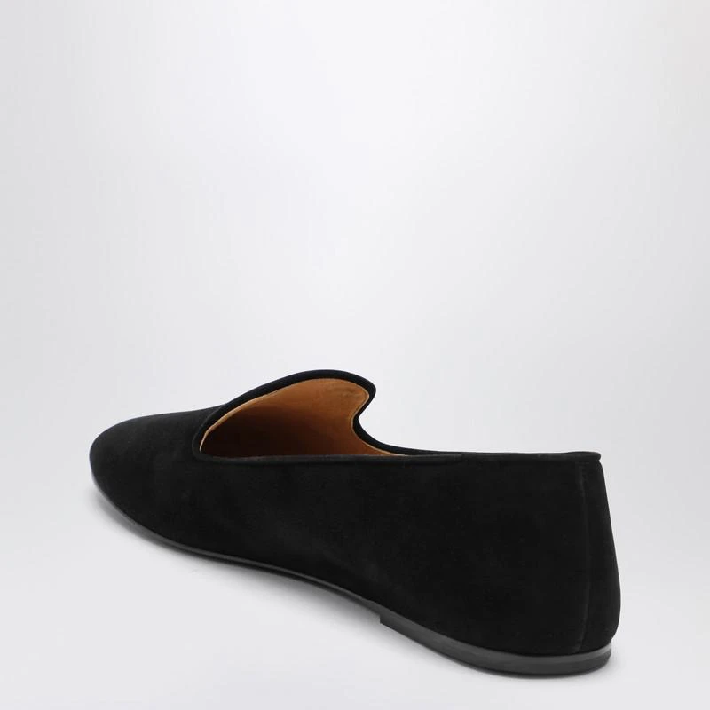 The Row Lippi black suede loafer 4